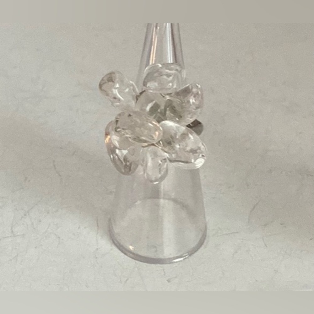 NEW Clear Quartzite statement ring